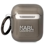 Carcasa Karl Lagerfeld Karl Collection compatibila cu Apple AirPods 1 / 2, Negru 3 - lerato.ro