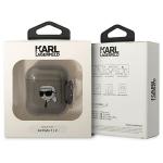 Carcasa Karl Lagerfeld Karl Collection compatibila cu Apple AirPods 1 / 2, Negru 4 - lerato.ro