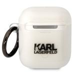 Carcasa Karl Lagerfeld Karl Collection compatibila cu Apple AirPods 1 / 2, Transparent 3 - lerato.ro