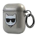 Carcasa Karl Lagerfeld Glitter Choupette compatibila cu Apple AirPods 1 / 2, Negru 4 - lerato.ro