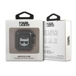 Carcasa Karl Lagerfeld Glitter Choupette compatibila cu Apple AirPods 1 / 2, Negru 5 - lerato.ro