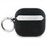 Carcasa Karl Lagerfeld Monogram Karl and Choupette Head compatibila cu Apple AirPods 4, Negru 3 - lerato.ro
