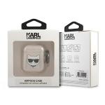 Carcasa Karl Lagerfeld Glitter Choupette compatibila cu Apple AirPods 1 / 2, Gold 5 - lerato.ro