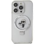 Carcasa Karl Lagerfeld Karl Lagerfeld Karl and Choupette cu Magsafe compatibila cu iPhone 13 Pro Max, Alb 2 - lerato.ro