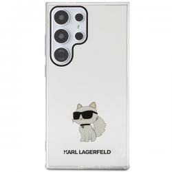 Carcasa Karl Lagerfeld IML Karl and Choupette compatibila cu Samsung Galaxy S24 Ultra, Transparent