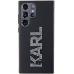 Carcasa Karl Lagerfeld 3D Rubber Glitter Logo compatibila cu Samsung Galaxy S23 Ultra, Negru 2 - lerato.ro
