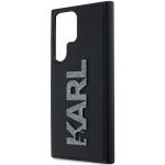 Carcasa Karl Lagerfeld 3D Rubber Glitter Logo compatibila cu Samsung Galaxy S23 Ultra, Negru 6 - lerato.ro