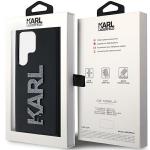 Carcasa Karl Lagerfeld 3D Rubber Glitter Logo compatibila cu Samsung Galaxy S23 Ultra, Negru 8 - lerato.ro