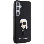 Carcasa Karl Lagerfeld 3D Rubber Ikonik compatibila cu Samsung Galaxy S24, Negru 5 - lerato.ro