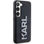 Carcasa Karl Lagerfeld 3D Rubber Glitter Logo compatibila cu Samsung Galaxy S23 Plus, Negru 5 - lerato.ro