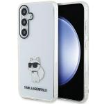 Carcasa Karl Lagerfeld IML Karl and Choupette compatibila cu Samsung Galaxy S24, Transparent 4 - lerato.ro
