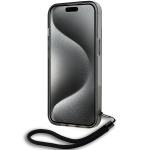 Carcasa Karl Lagerfeld IML Mono KL Pattern and Cord compatibila cu iPhone 15 / 14 / 13, Negru 5 - lerato.ro