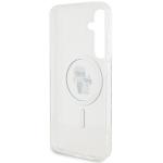 Carcasa Karl Lagerfeld Karl and Choupette Glitter cu Magsafe compatibila cu Samsung Galaxy S24, Transparent 8 - lerato.ro