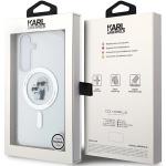 Carcasa Karl Lagerfeld Karl and Choupette Glitter cu Magsafe compatibila cu Samsung Galaxy S24, Transparent 9 - lerato.ro