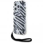 Carcasa Karl Lagerfeld IML Zebra Pattern and Cord compatibila cu iPhone 15 Pro, Graphics 3 - lerato.ro