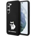 Carcasa Karl Lagerfeld Silicone Choupette compatibila cu Samsung Galaxy S24 Plus, Negru 4 - lerato.ro