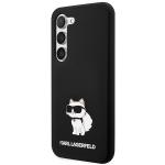 Carcasa Karl Lagerfeld Silicone Choupette compatibila cu Samsung Galaxy S24 Plus, Negru 3 - lerato.ro