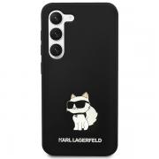 Carcasa Karl Lagerfeld Silicone Choupette compatibila cu Samsung Galaxy S24 Plus, Negru