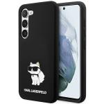Carcasa Karl Lagerfeld Silicone Choupette compatibila cu Samsung Galaxy S24, Negru 4 - lerato.ro