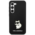 Carcasa Karl Lagerfeld Silicone Choupette compatibila cu Samsung Galaxy S24, Negru 2 - lerato.ro
