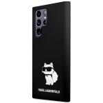 Carcasa Karl Lagerfeld Silicone Choupette compatibila cu Samsung Galaxy S24 Ultra, Negru 3 - lerato.ro