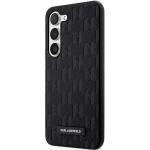 Carcasa Karl Lagerfeld Saffiano Mono Metal Logo compatibila cu Samsung Galaxy S24 Plus, Negru 3 - lerato.ro