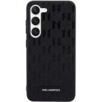 Carcasa Karl Lagerfeld Saffiano Mono Metal Logo compatibila cu Samsung Galaxy S24 Plus, Negru 2 - lerato.ro