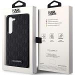 Carcasa Karl Lagerfeld Saffiano Mono Metal Logo compatibila cu Samsung Galaxy S24 Plus, Negru 9 - lerato.ro