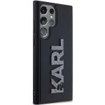 Carcasa Karl Lagerfeld 3D Rubber Glitter Logo compatibila cu Samsung Galaxy S24 Ultra, Negru 4 - lerato.ro
