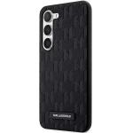Carcasa Karl Lagerfeld Saffiano Mono Metal Logo compatibila cu Samsung Galaxy S24, Negru 3 - lerato.ro