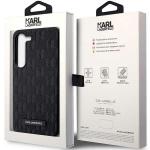 Carcasa Karl Lagerfeld Saffiano Mono Metal Logo compatibila cu Samsung Galaxy S24, Negru 9 - lerato.ro