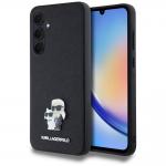 Carcasa Karl Lagerfeld Saffiano Karl and Choupette Pin compatibila cu Samsung Galaxy A35, Negru 4 - lerato.ro