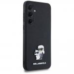 Carcasa Karl Lagerfeld Saffiano Karl and Choupette Pin compatibila cu Samsung Galaxy A35, Negru 5 - lerato.ro