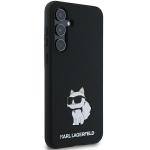 Carcasa Karl Lagerfeld Silicone Choupette compatibila cu Samsung Galaxy A35, Negru 5 - lerato.ro