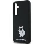 Carcasa Karl Lagerfeld Silicone Choupette compatibila cu Samsung Galaxy A35, Negru 7 - lerato.ro