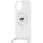 Carcasa Karl Lagerfeld IML Choupette Head and Cord cu MagSafe compatibila cu iPhone 13 / 14 / 15, Transparent 6 - lerato.ro