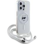 Carcasa Karl Lagerfeld IML Choupette Head and Cord cu MagSafe compatibila cu iPhone 14 Pro, Transparent 4 - lerato.ro