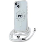 Carcasa Karl Lagerfeld IML Choupette Head & Cord MagSafe compatibila cu iPhone 13 / 14 / 15, Transparent 3 - lerato.ro