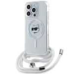 Carcasa Karl Lagerfeld IML Choupette Head and Cord cu MagSafe compatibila cu iPhone 15 Pro, Transparent 3 - lerato.ro