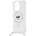 Carcasa Karl Lagerfeld IML Choupette Head and Cord cu MagSafe compatibila cu iPhone 15 Pro, Transparent 6 - lerato.ro