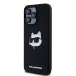 Carcasa Karl Lagerfeld Silicone Choupette Head cu MagSafe compatibila cu iPhone 15 Pro Max, Negru 3 - lerato.ro