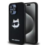 Carcasa Karl Lagerfeld Silicone Choupette Head cu MagSafe compatibila cu iPhone 15 Pro, Negru 4 - lerato.ro