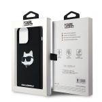 Carcasa Karl Lagerfeld Silicone Choupette Head cu MagSafe compatibila cu iPhone 15 Pro, Negru 9 - lerato.ro