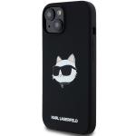 Carcasa Karl Lagerfeld Silicone Choupette Head cu MagSafe compatibila cu iPhone 15 / 14 / 13, Negru 3 - lerato.ro
