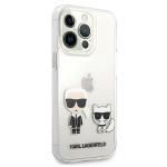 Carcasa Karl Lagerfeld Karl and Choupette compatibila cu iPhone 13 Pro Max, Transparent 5 - lerato.ro
