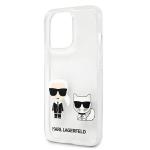 Carcasa Karl Lagerfeld Karl and Choupette compatibila cu iPhone 13 Pro Max, Transparent 7 - lerato.ro