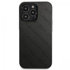Carcasa Karl Lagerfeld Perforated Allover compatibila cu iPhone 13 Pro Max, Negru