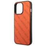 Carcasa Karl Lagerfeld Perforated Allover compatibila cu iPhone 13 Pro Max, Portocaliu 7 - lerato.ro