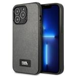 Carcasa Karl Lagerfeld Saffiano Plaque compatibila cu iPhone 13 Pro Max, Silver 4 - lerato.ro