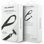 Snur pentru carcase Karl Lagerfeld Tether Patch Karl Metal Logo, Lungime 1.5m, Negru 5 - lerato.ro